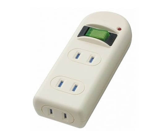 雷サージ・耐トラ付省エネタップ　3個口　白