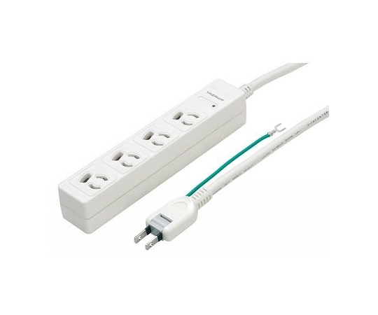 3P抜け止めマグネットタップ　4個口　2m　白