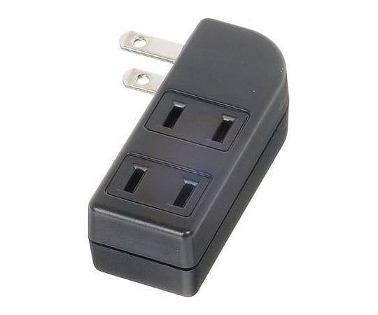 耐トラ付サイドタップ　3個口　黒