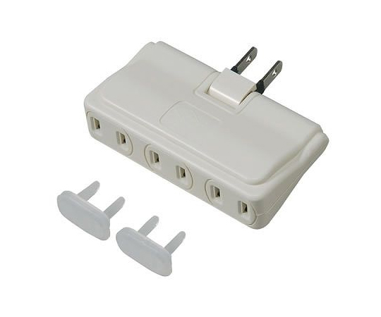 耐トラ付アンダータップ　3個口　白