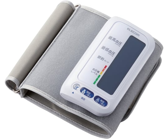65-0534-44 エクリア上腕式血圧計 ホワイト HCM-AS01WH