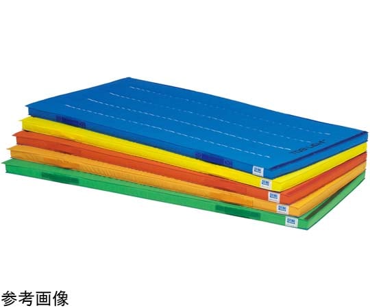 連結式スポンジマット　裏すべり止め付　90×180×5cm　オレンジ