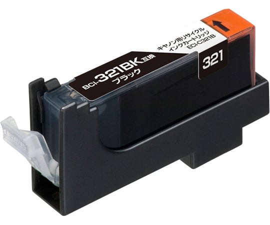 リサイクルインクカートリッジ（ブラック/染料）　BCI-321BK互換　ECI-C321B