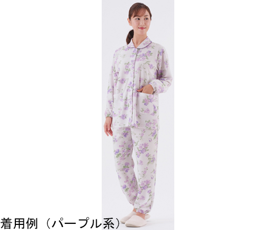 小柄な私のふんわりキルト暖かパジャマ　パープル系　MP