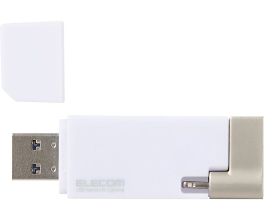 65-0587-19 LightningUSBメモリ USB3.2（Gen1）/USB3.0対応 64GB Type