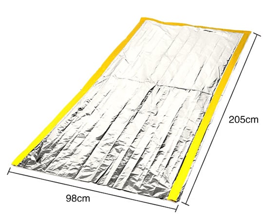 防寒・防風アルミシート　寝袋タイプ