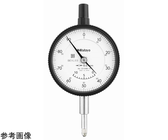 標準型ダイヤルゲージ　測定範囲10mm　耳金なし　連続目盛/宝石入/中2針