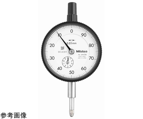 標準型ダイヤルゲージ　測定範囲10mm　耳金なし　逆目盛