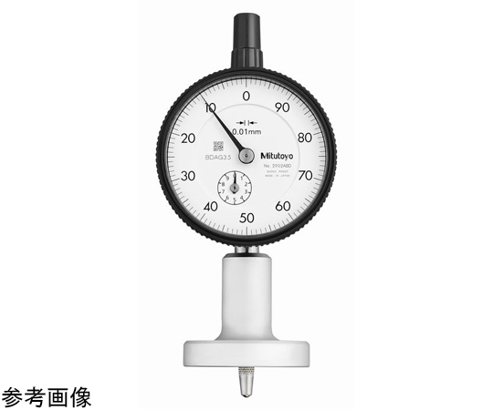 ダイヤルデプスゲージ　測定範囲0-10mm　ベース長Φ40mm