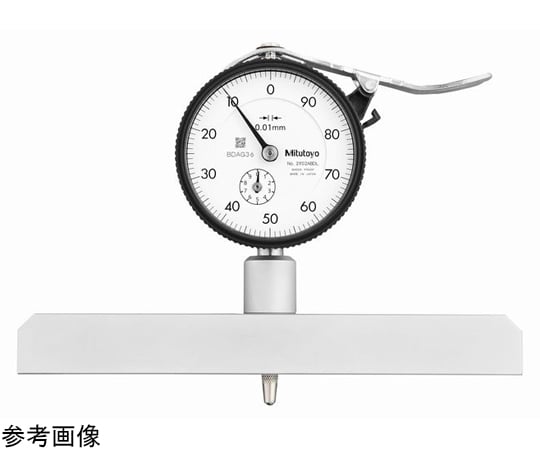 ダイヤルデプスゲージ　測定範囲0-200mm　メーカー校正証明書/トレサビリティ体系図付　ベース長150mm