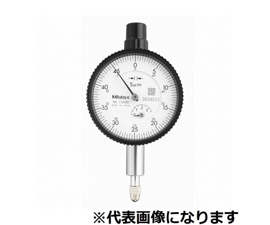 小形ダイヤルゲージ　測定範囲3.5mm　校正証明書/トレサビリティ体系図付　耳金付　連続目盛