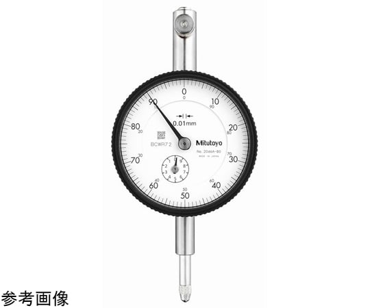 標準型ダイヤルゲージ　測定範囲10mm　校正証明書/トレサビリティ体系図付　耳金付　連続目盛/置針式