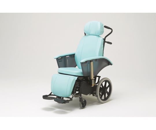 65-0841-05 フルリクライニング車椅子 ブルー RJ-370B