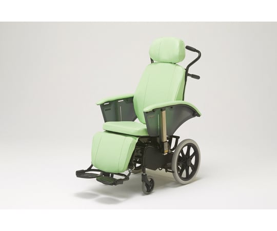 65-0841-06 フルリクライニング車椅子 グリーン RJ-370G