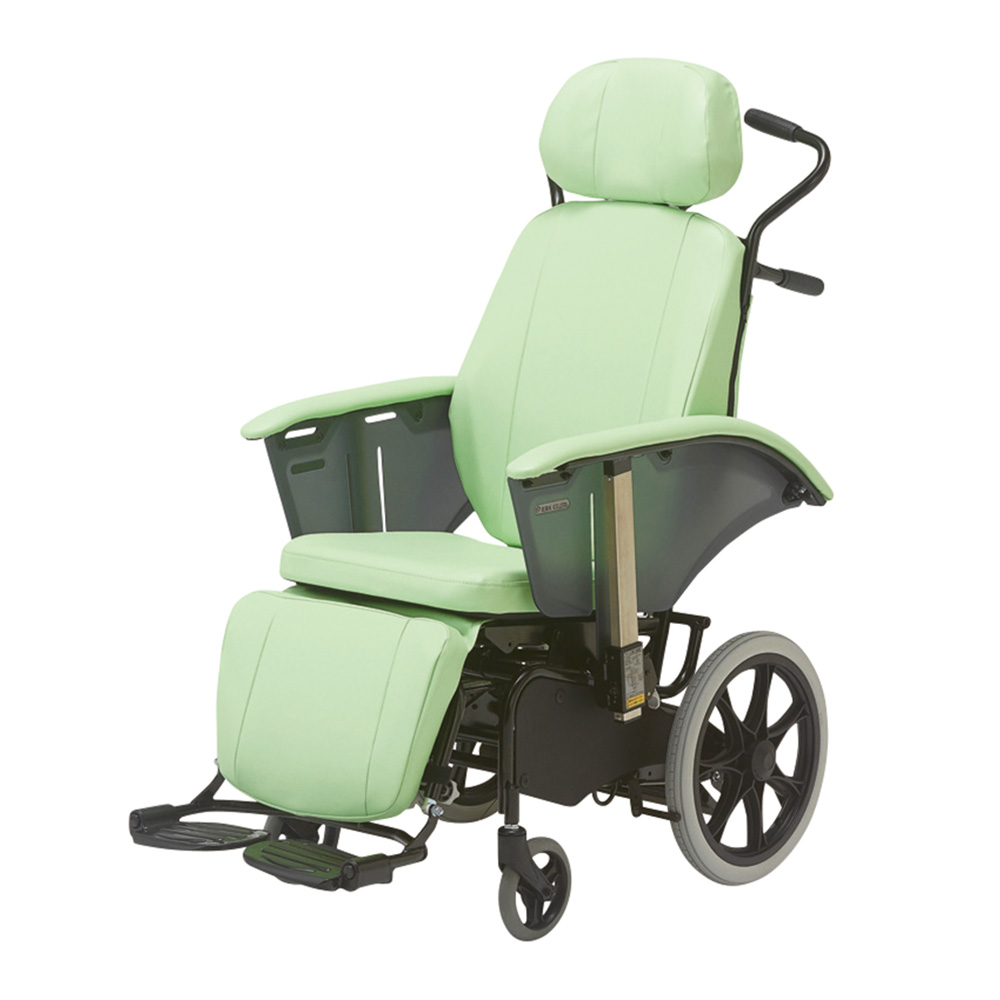 格安店舗 アズワン(AS ONE) ティルト＆リクライニング車椅子(介助式／アルミ製／座幅400mm) TRC-2 1台 移動・歩行支援用品 
