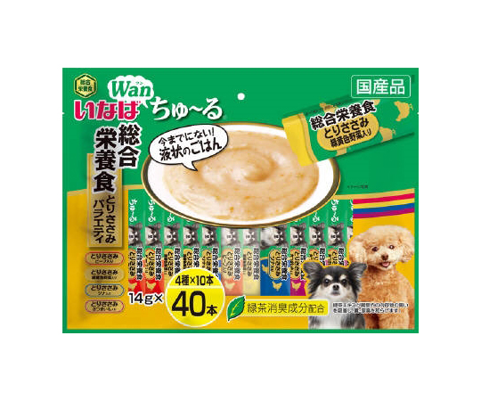 いなばちゅ～る　総合栄養食ササミバラエティ　40本入