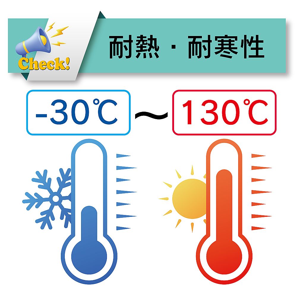 耐熱・食品用耐圧ホース　ハイブリッドトヨシリコーンホース　内径38.1mm×外径50.5mm　長さ3m　HTSI-38-3