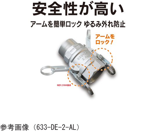 カムロック　ツインロックタイプカプラー　ダストキャップ　ブロンズ　1-1/4インチ　634-BL-1-1/4-BR