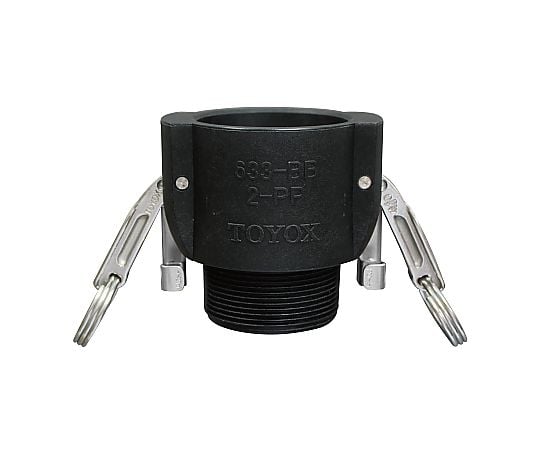 カムロック ツインロックタイプカプラー オネジ 樹脂 PP 1インチ