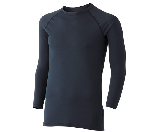 65-1299-04 人気ブランド多数対象 インナーウェア 男女共用 長袖Tシャツ クールインナー 人気ブラドン 上 ブラック 3S FTC11BK-UE-3S