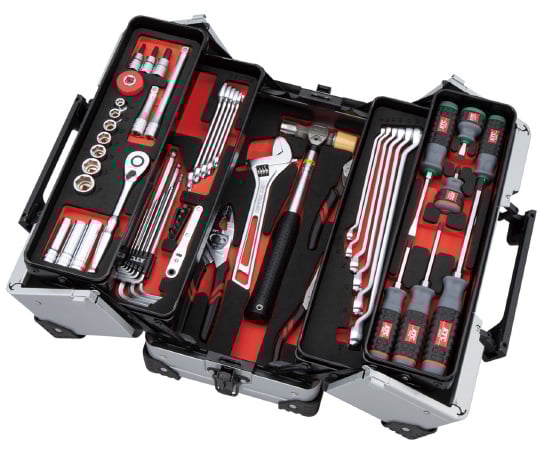 取扱を終了した商品です］両開き樹脂ケーススタンダード工具セット