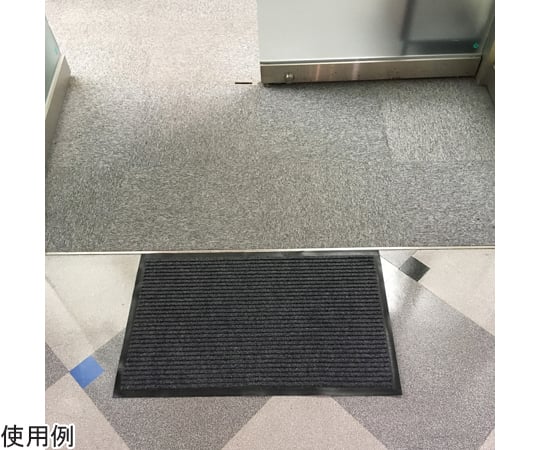 65-1338-19 玄関マット 50×80cm 滑止め+防水加工 グレー 13711 【AXEL