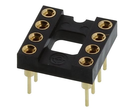 DIP ソケット ゴールド 8POS 2.54MM TH