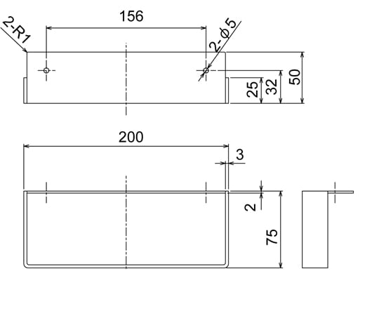 カウンター用タオル掛　S　ステンレス　R9004