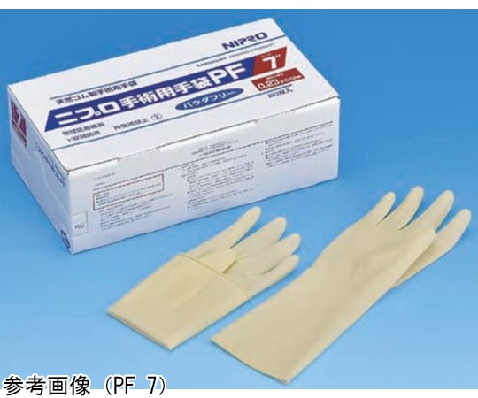あの　ゴム手袋お裾分けセット 65-1680-68 ニプロ手術用手袋 PF 8 グリーン 20双入 20-170 【AXEL