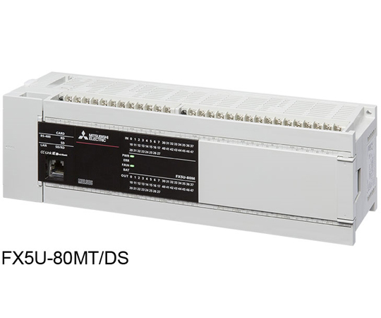 65-1686-55 MELSEC iQ-F FX5U CPUユニット DC24V FX5U-80MT/DS 【AXEL