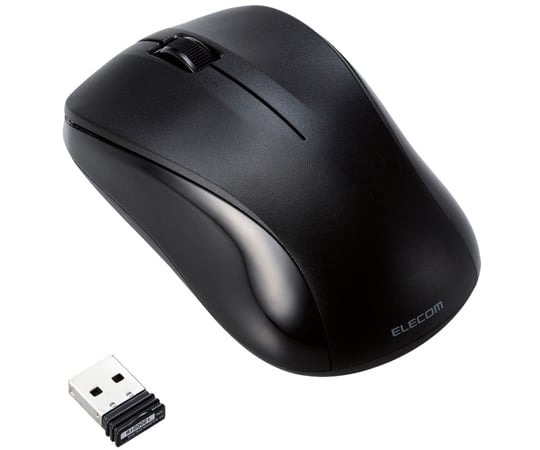 法人向けマウス　無線　IRマウス　Mサイズ　抗菌　ブラック