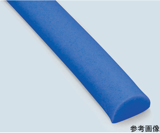 65-1768-46 防塵ゴム カマボコ型 20×15mm 青色 2m TM-341-9 【AXEL