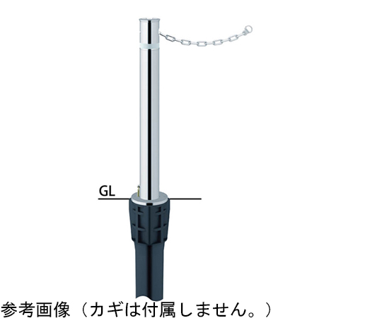 リフター 上下式車止め 交換用本体のみ Φ165.2×H600mm ステンレス [LA