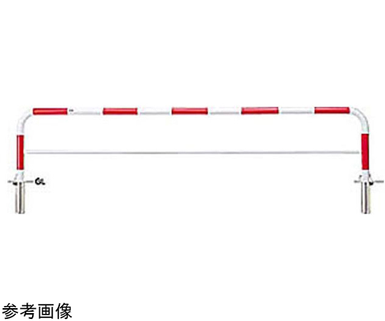 サンポール 車止め アーチ 差込式 φ60.5×W2000×H800 (W)白 FAH-7S20