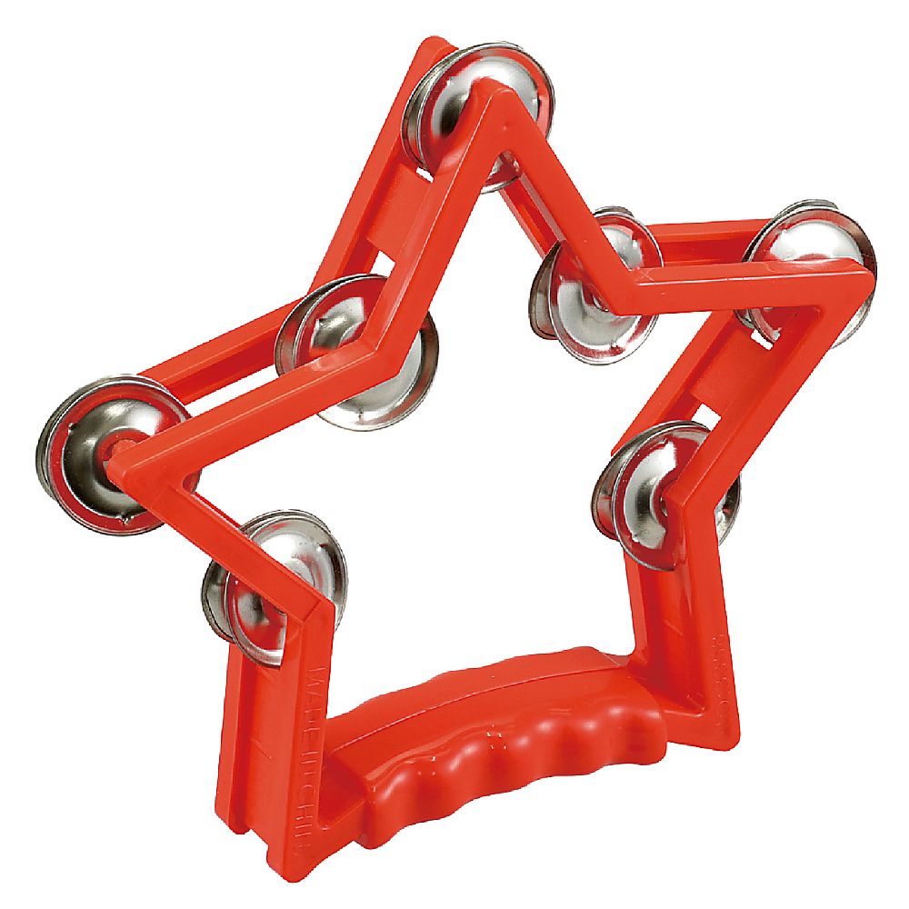 65-1825-73 星形タンバリン 赤 14855 【AXEL】 アズワン