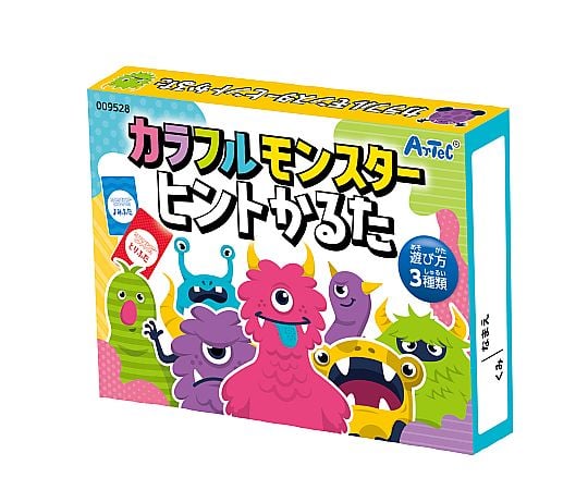 65-1828-53 カラフルモンスターヒントかるた 9528 【AXEL】 アズワン