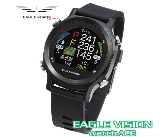65-1850-17 EAGLE VISION WATCH ACE Black GPS Watch Navi 【AXEL ...