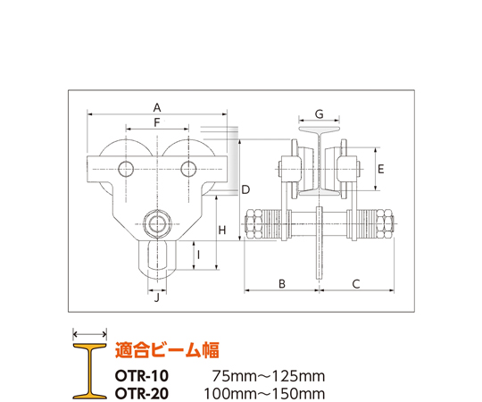 新品 【オーエッチ工業】トロリ OTR-20［23186］-