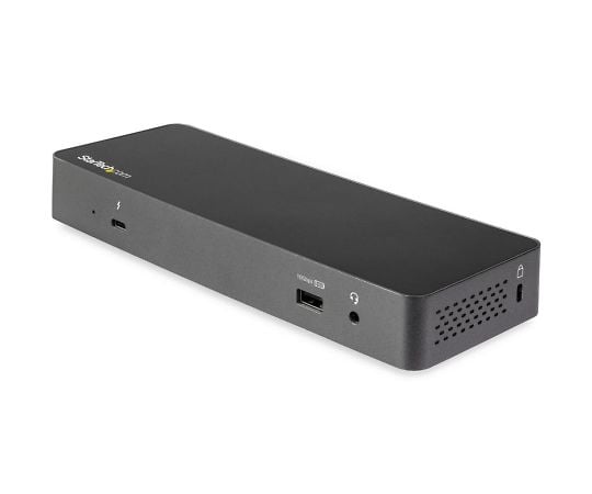 ［取扱停止］Thunderbolt 3  ドック/USB-C互換サンダーボルト3ドッキングステーション/4K60HzデュアルDisplayPort/60W USB PD/USBハブ（2x  USB-C＆3x