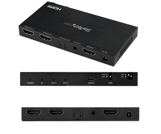 StarTech.com HDMI分配器/1入力2出力/4K60Hz HDMI 2.0対応スプリッター