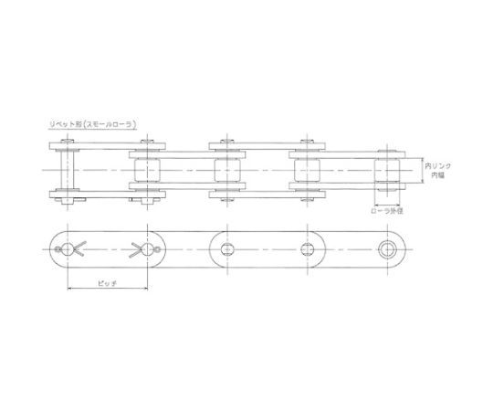 65-1995-01 EKC2050-X ダブルピッチシールチェーン EKC2050-X 96L DCKJ