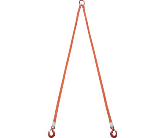 2本吊ベルトスリングセット 25mm幅×2m 吊り角度60°時荷重0.86t（最大使用荷重1t）　G25-2P20