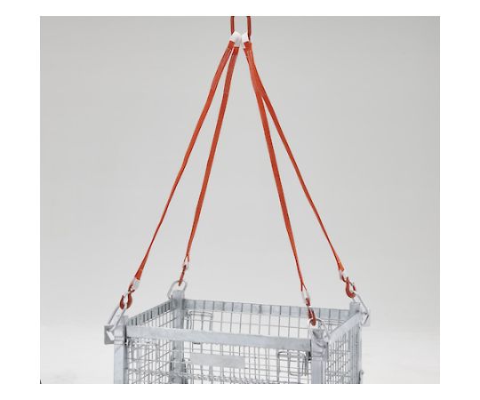 4本吊ベルトスリングセット 25mm幅×2m 吊り角度60°時荷重2.58t（最大使用荷重3t）　G25-4P20-2.58
