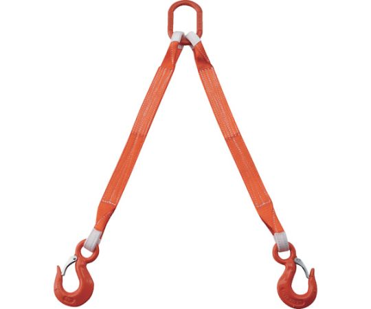 2本吊ベルトスリングセット 50mm幅×1m 吊り角度60°時荷重2.58t（最大使用荷重3t）　G50-2P10