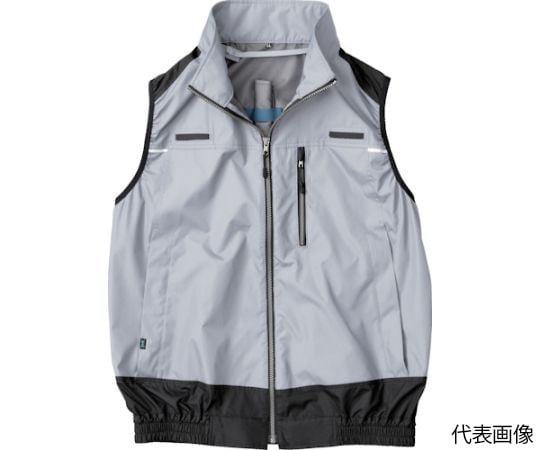 冷却上着 遮熱フルハーネス空調ベスト KU92120 シルバー 5L　KU92120K30S7
