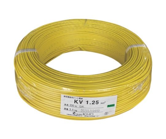 ＫＨＤ ＫＶ１．２５ 黒 ２００ｍ KV1.25SQ-05-200M ( KV1.25SQ05200M