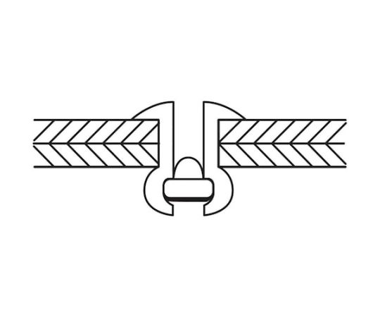 65-2043-15 エビ ブラインドリベット（丸頭）ステンレス/ステンレス製