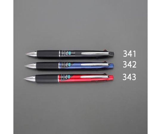 0.5mm ｼｬｰﾌﾟ･ﾎﾞｰﾙﾍﾟﾝ(黒･赤･青･緑/ﾈｲﾋﾞｰ)　EA765MG-342｜アズキッチン【アズワン】
