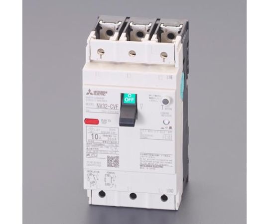 65-2255-20 AC100-230V/ 10A/3極 漏電遮断器(ﾌﾚｰﾑ30) EA940MN