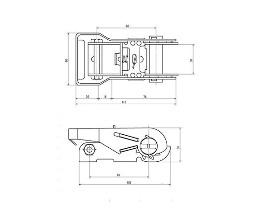 75mmx12.0m/5090kg ベルト荷締機(エンドレス) EA982SB-62 ※事業者向け